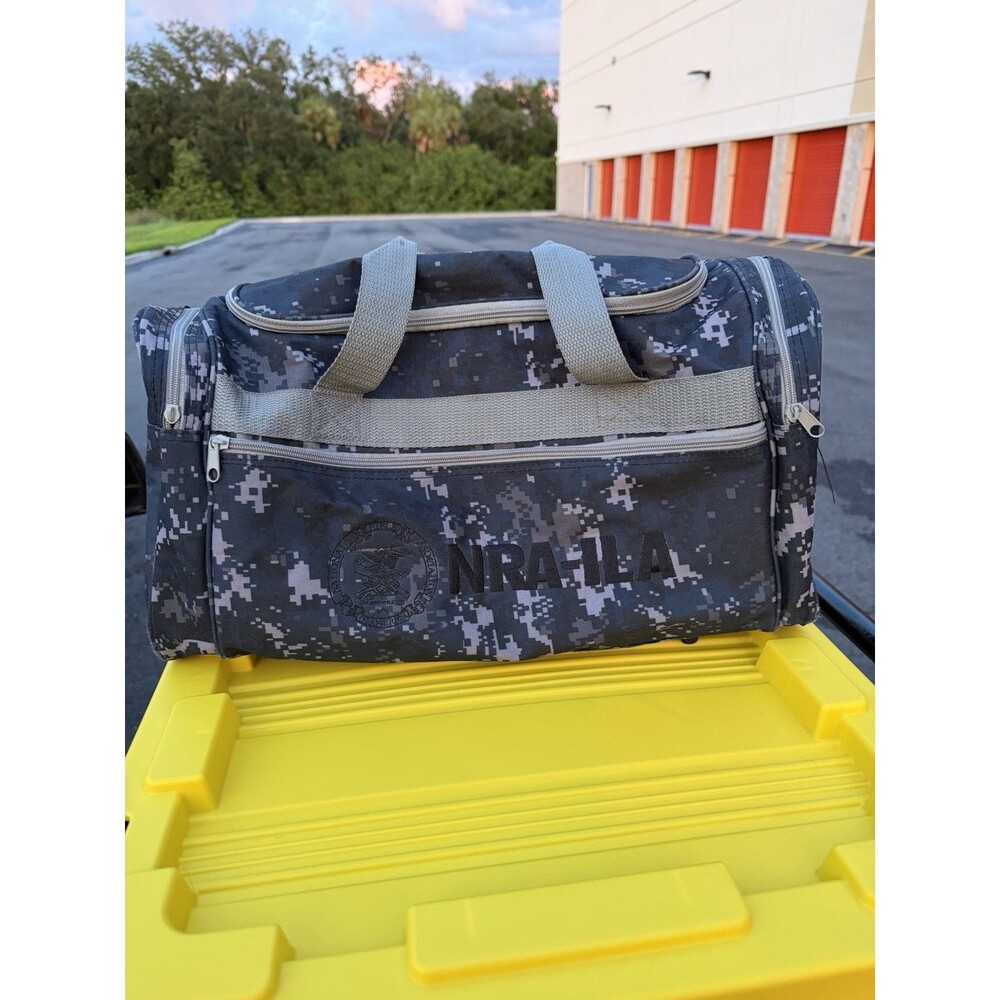 NRA-ILA Digital Camo Duffel Bag Travel Gym Shoulder Strap